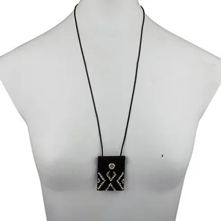 Brass Party Pouch Pendant Necklace 