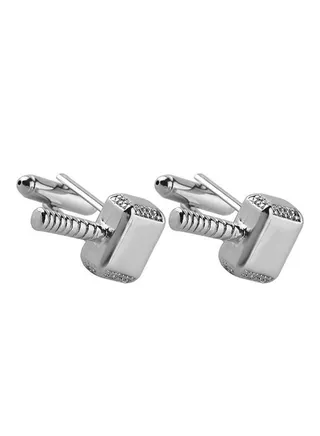 Silver Plated Fashion Hammer Cufflinks 