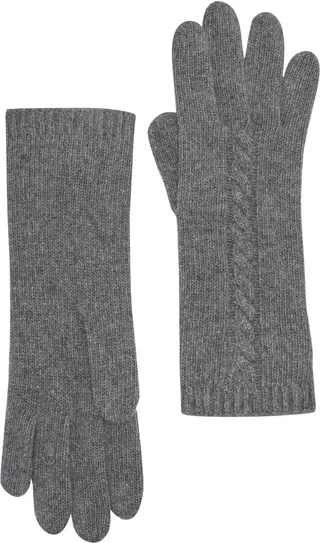 Cable Knit Cashmere Gloves