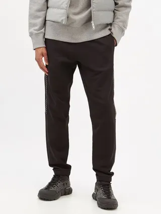Reflective-zigzag Cotton-jersey Track Pants