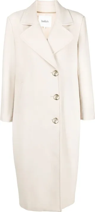 Kat cotton-wool long coat