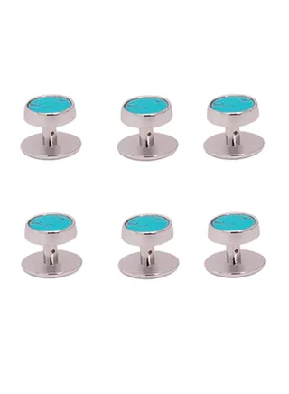6-Piece Button Retro Cufflinks 