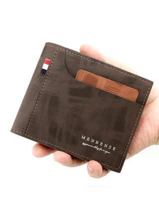 Business Men's Wallet Short Wallet Card Holder Document Bag 12*9.5*2cm 