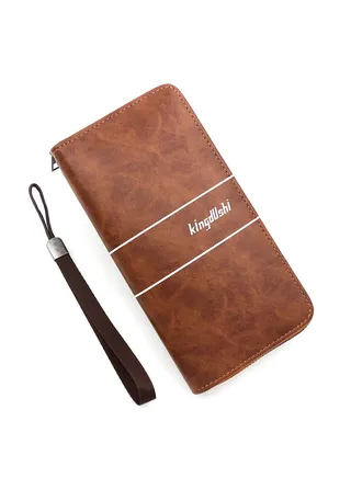Men's Large Capacity Long Wallet Handbag 20*10*3CM 