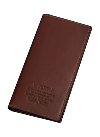 Leather Multifunctional Wallet Brown 