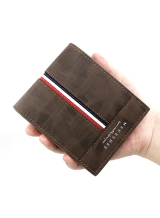 Business Men's Wallet Short Wallet Card Holder Document Bag 12*9.5*2cm 