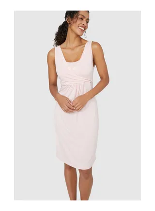 Viscose & Lace Wrap Front Nightdress 