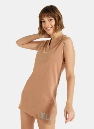 Eco-Friendly Loungewear Nightdress Light Brown 