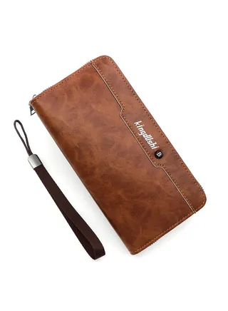 Men's Large Capacity Long Wallet Handbag 20*10*3CM 