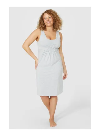 Viscose & Lace Wrap Front Nightdress 