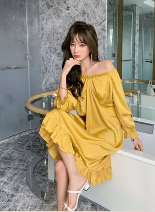 Ice silk thin loose dress pajamas 