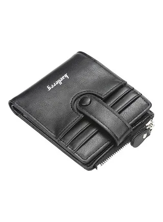Leather Wallet For Cards And Money Black 