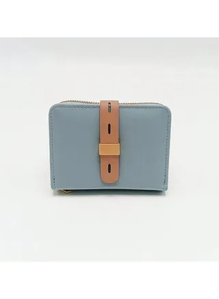 Blue leather wallet 