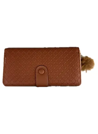 Flip Wallet For Women-Havana. 
