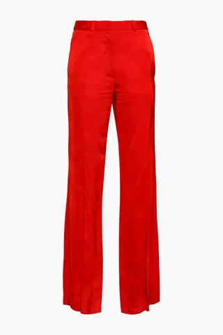 Jacquard wide-leg pants
