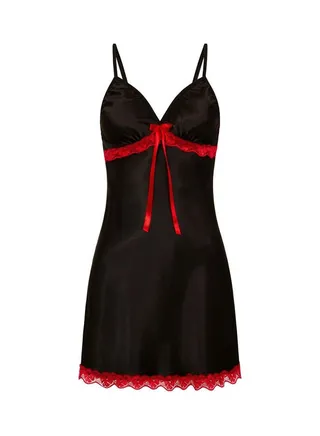 Floral Lace Trim Bowknot Dress Black 