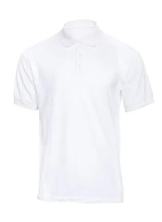 PLAIN REGULAR FIT POLO WHITE T-SHIRT 
