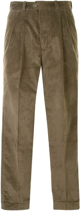 Straight-Leg Corduroy Trousers