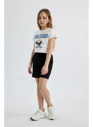 Girl Bermuda Knitted Shorts 