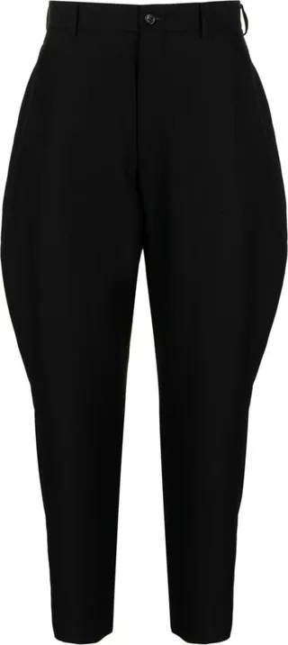 High-Waisted Tapered Trousers