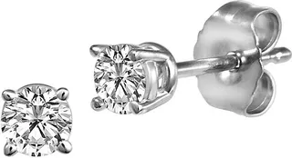 18K White Gold & 0.33 TCW Diamond Stud Earrings