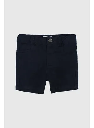 Unisex Navy Gabardine Shorts 