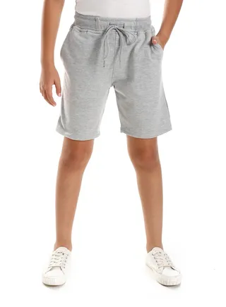 Cotton Shorts for Boys - Grey 