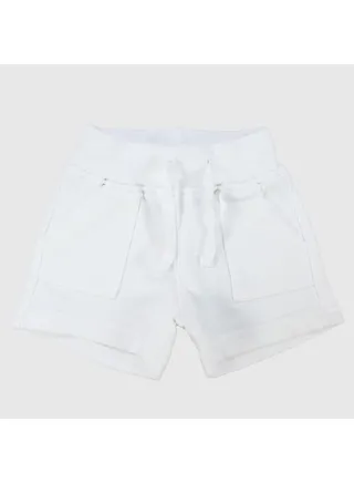 Unisex White Comfy Shorts 
