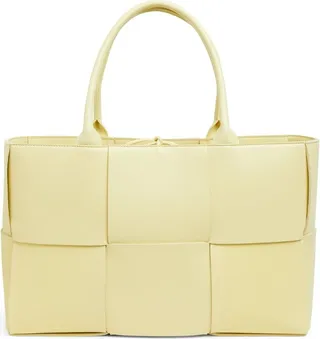 Bottega Veneta Medium Leather Intreccio Arco Tote Bag