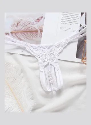 G-String Thong White 
