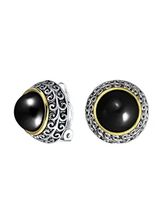 Alloy Gold And Rhodium Plated Clip On Earrings 