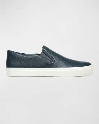 Men's Floyd-E Leather Low Top Slip-On Sneakers