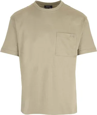 A.P.C. Logo Embroidered Crewneck T-Shirt