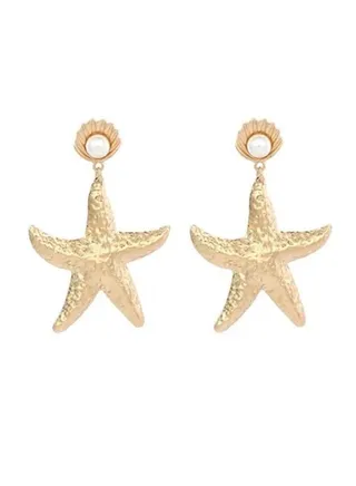 Alloy Starfish Pattern Earrings 