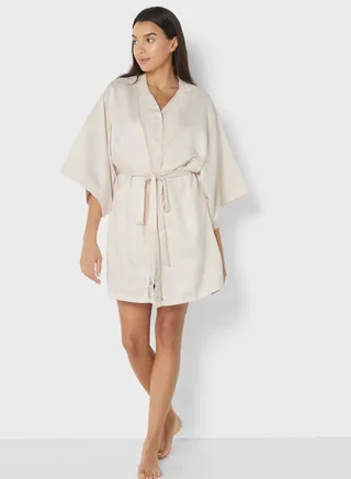 Tie  Detail Robe 