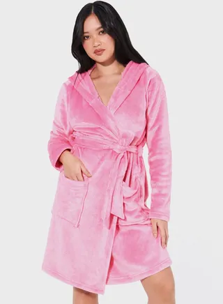 Barbie Fleece Tiebelt Bathrobe 