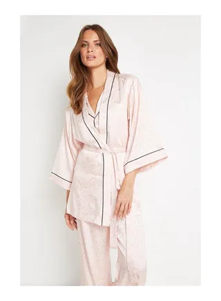 Satin Jacquard Robe 