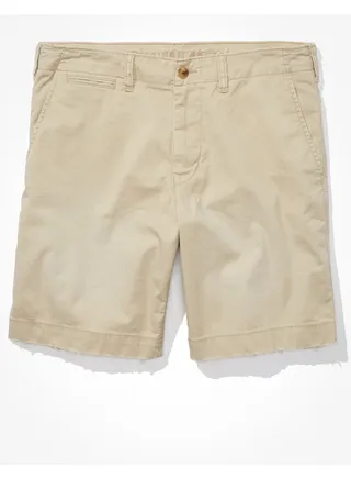 AE Flex 9" Lived-In Khaki Short 