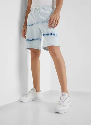 Drawstring Logo Printed Shorts 