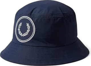 Fred Perry Circle Brand Ripstop Bucket Hat (Navy) Caps