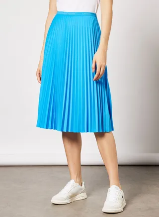 Pleated Midi Skirt 
