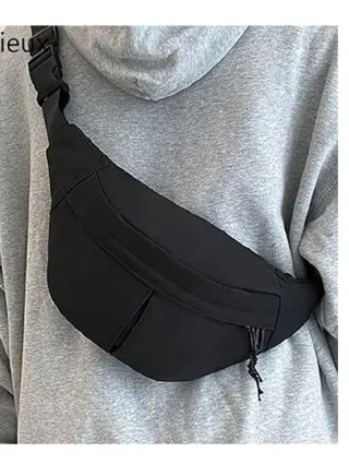 Waterproof waist bag, black 