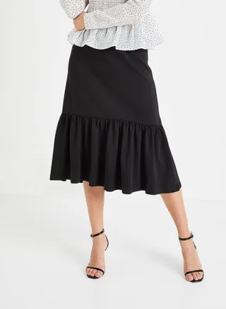 Midi Sweat Skirt Black 