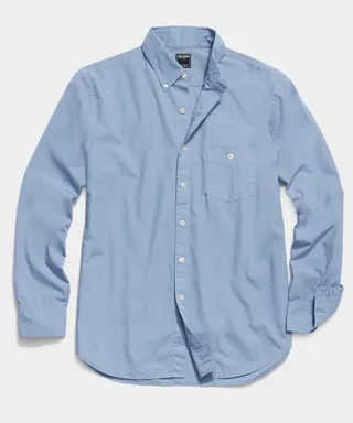 Classic Fit Favorite Poplin Shirt in Blue