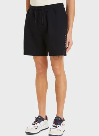 Side Logo Drawstring Shorts