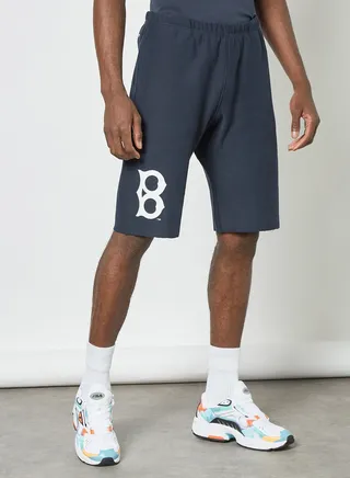 Boston MLB Reverse Weave Shorts Blue 