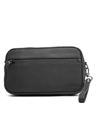 Motevia Men's Handbag Leather Hand Bag Wrist Handle Clutch Bag with Inner Slot for Cash and Cards 
