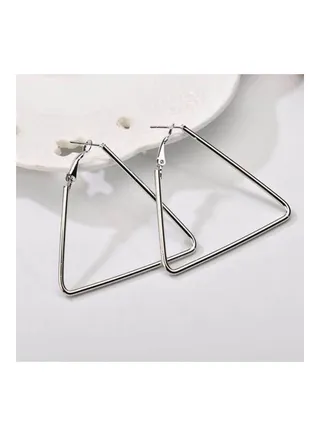 Metal Hoop Earrings 