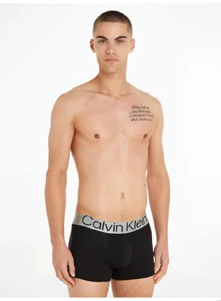 Men's 3 Pack Boxer Trunks - Steel Cotton, Black 