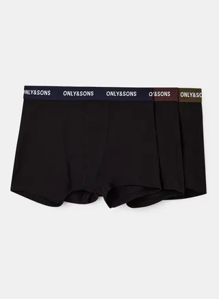 Logo Waist Trunks (Pack of 3) 